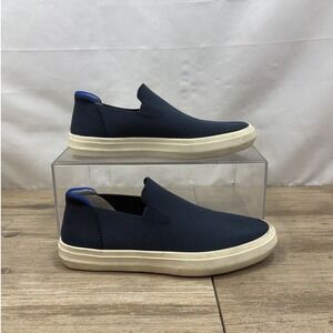 Rothys The Sneaker Navy Night Blue Slip On‎ Knit Shoes Womens 8.5 Mens 7